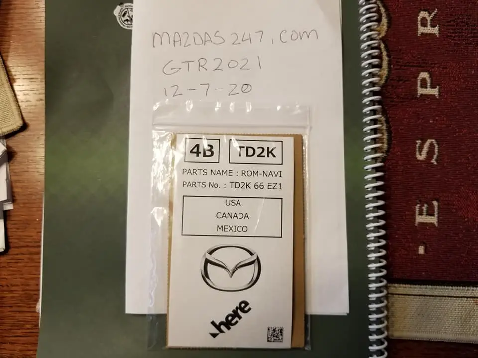 2021 Mazda OEM SD Nav card