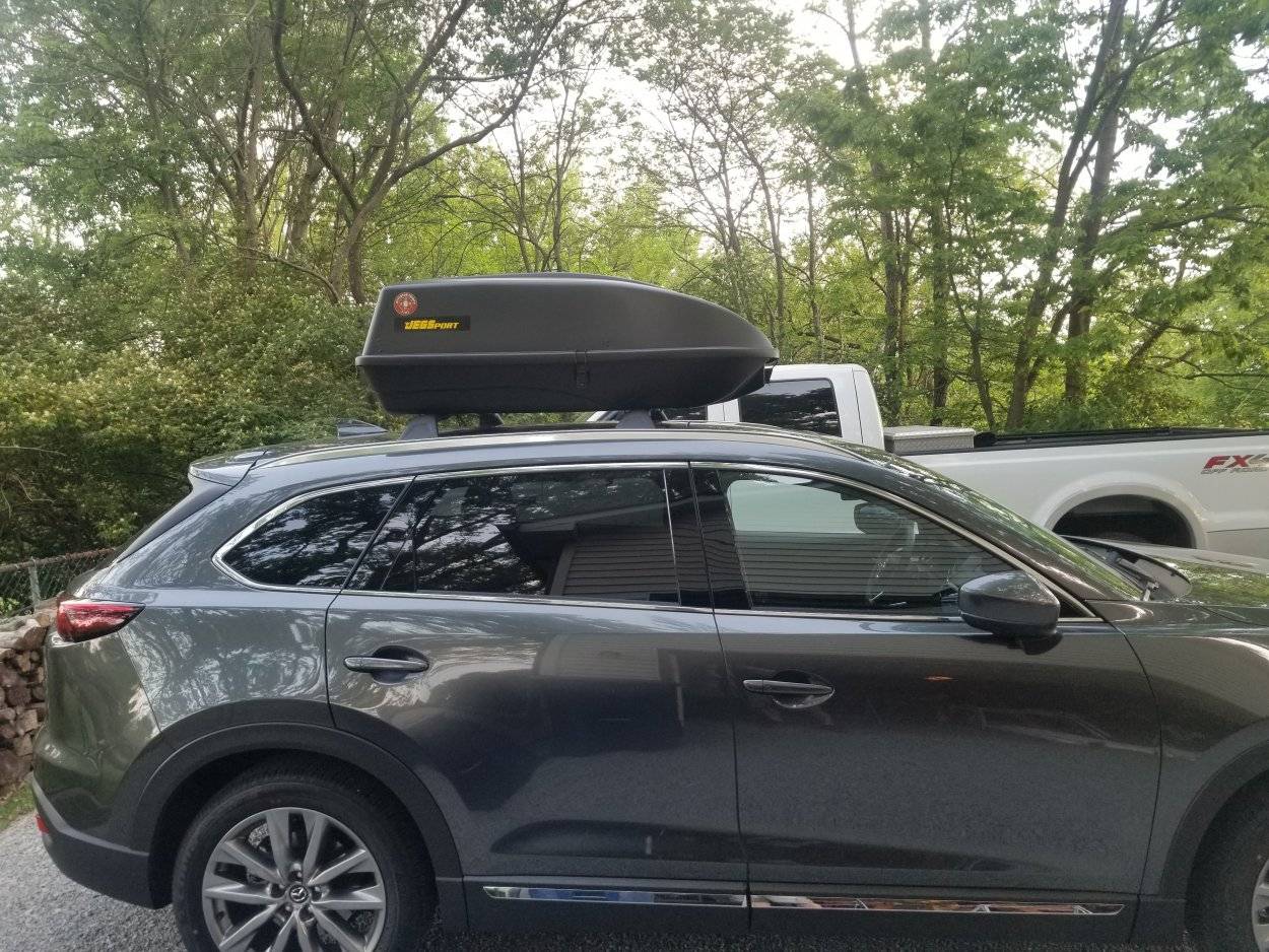 Jegs rooftop cargo carrier installed | Mazdas247