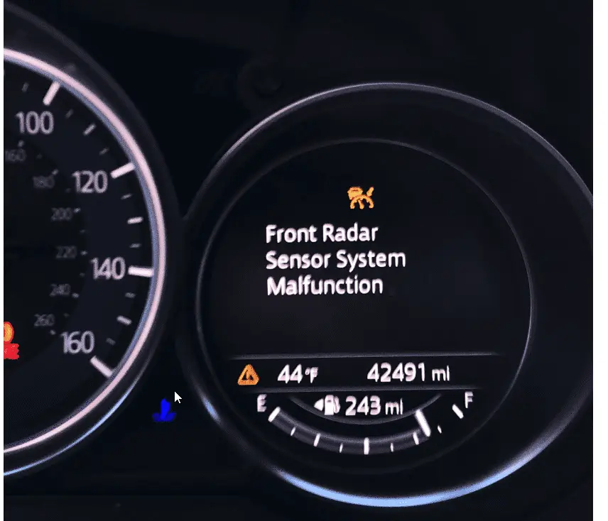 Radar and Brake System issue on start up Mazdas247