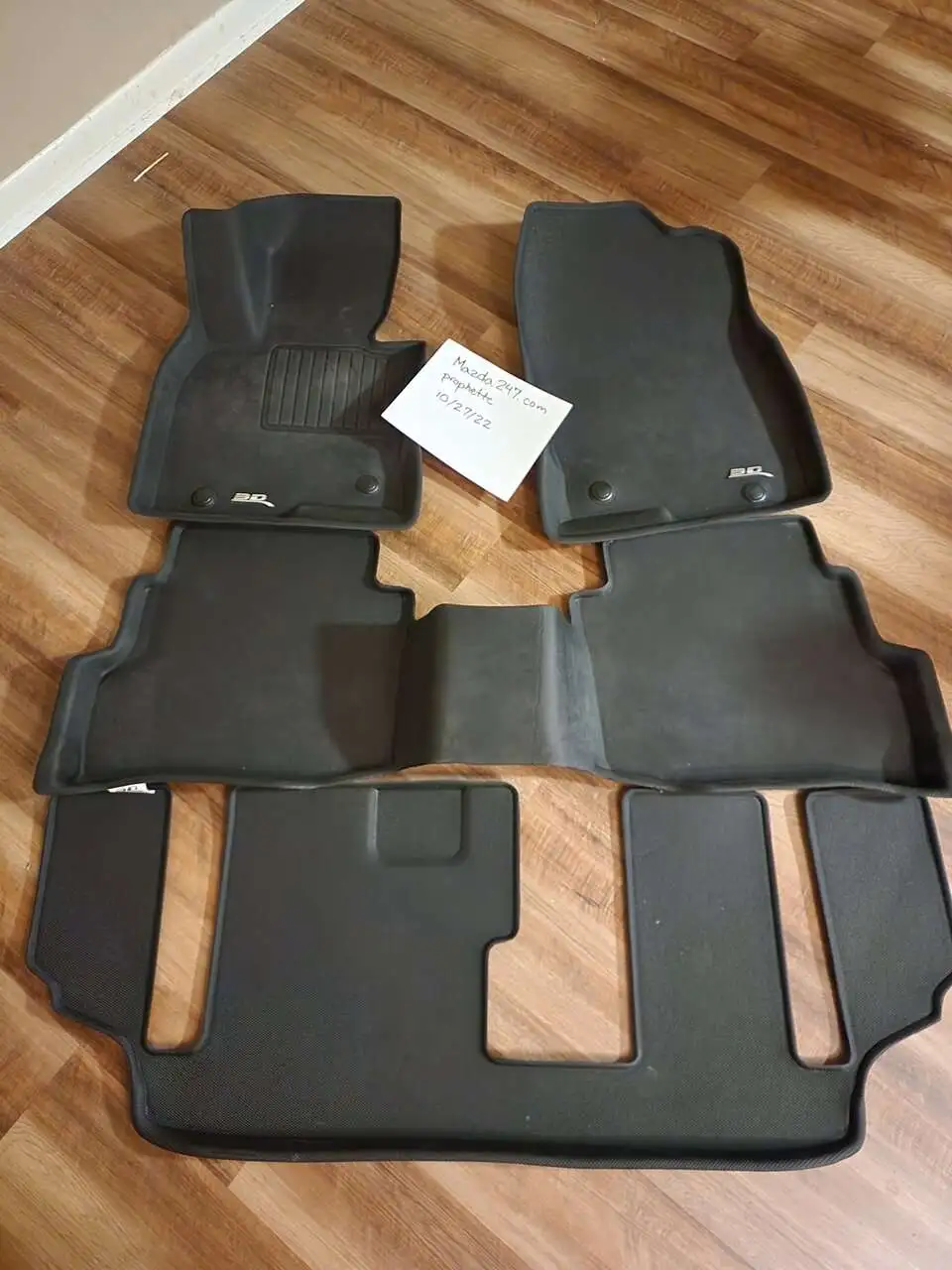 3D MAXpider L1MZ05701509 All-Weather Floor Mats for Mazda CX-9 2016+ used NY