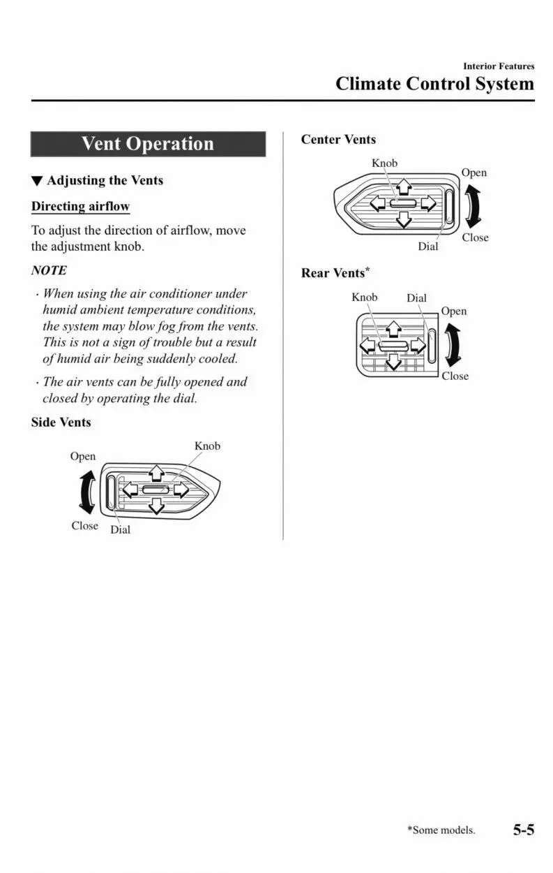 20172025 Rear ac vents not blowing much Mazdas247