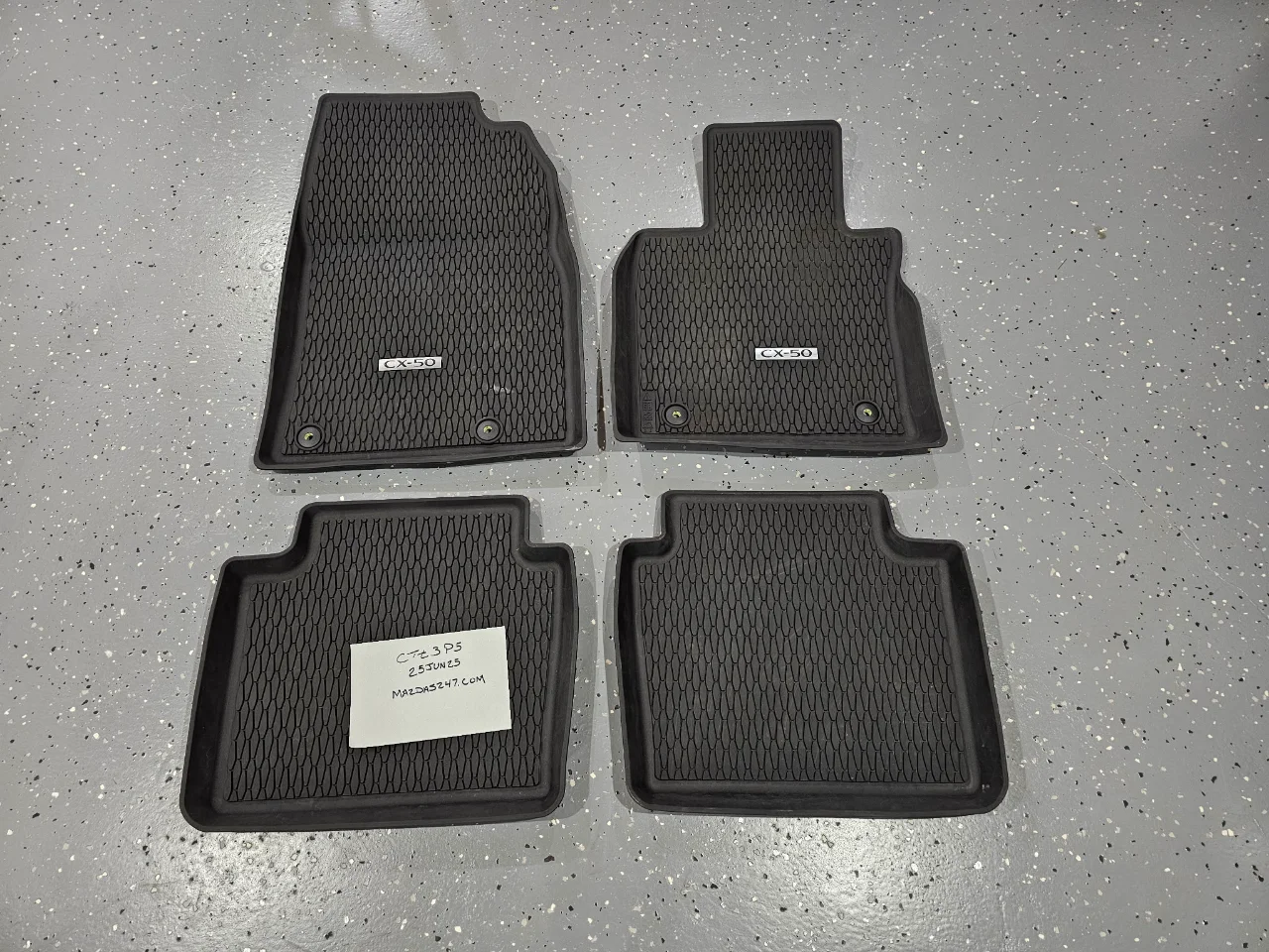 CX-50 All Weather Floor Mats with High Wall