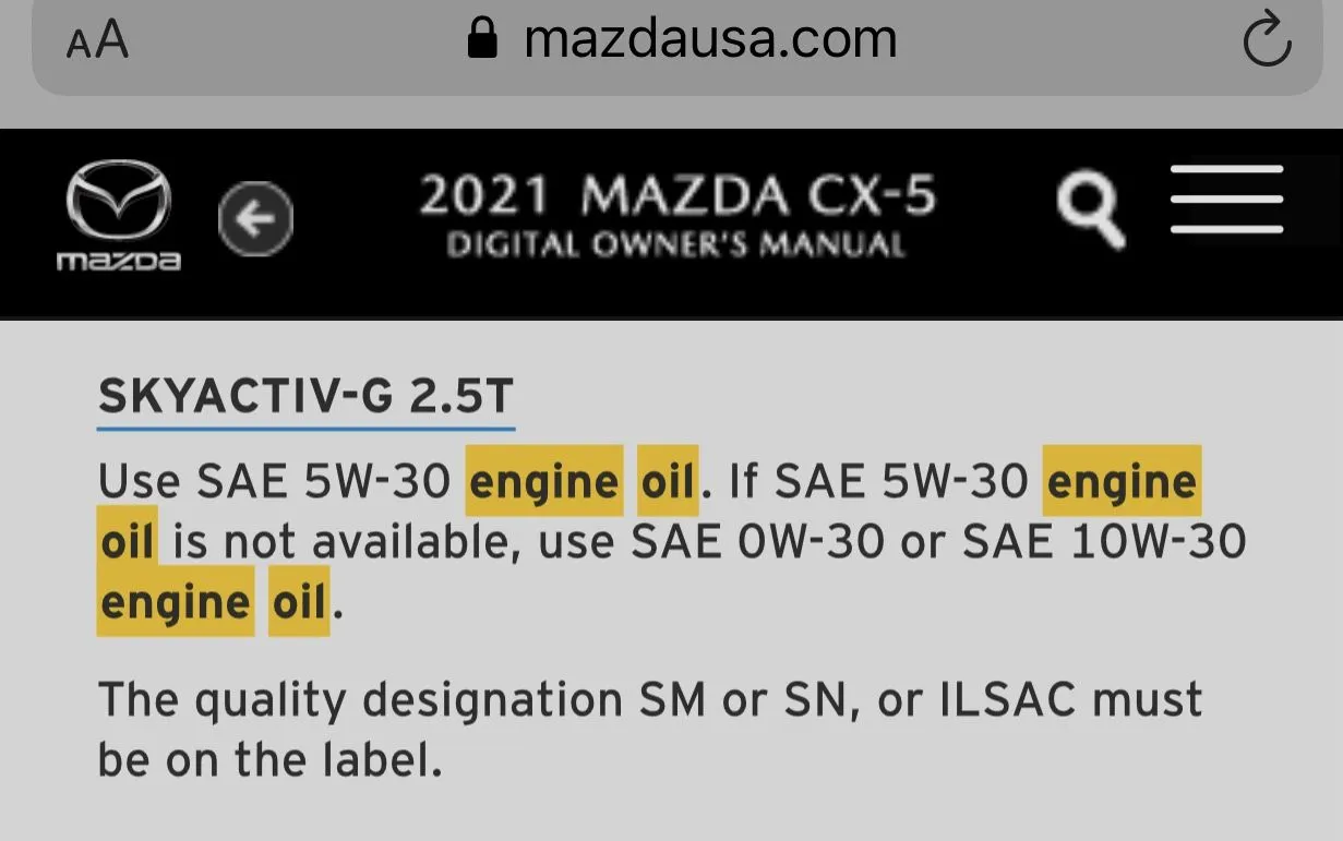 Mazda Moly Oil in 5W30 Does It Even Exist? Mazdas247