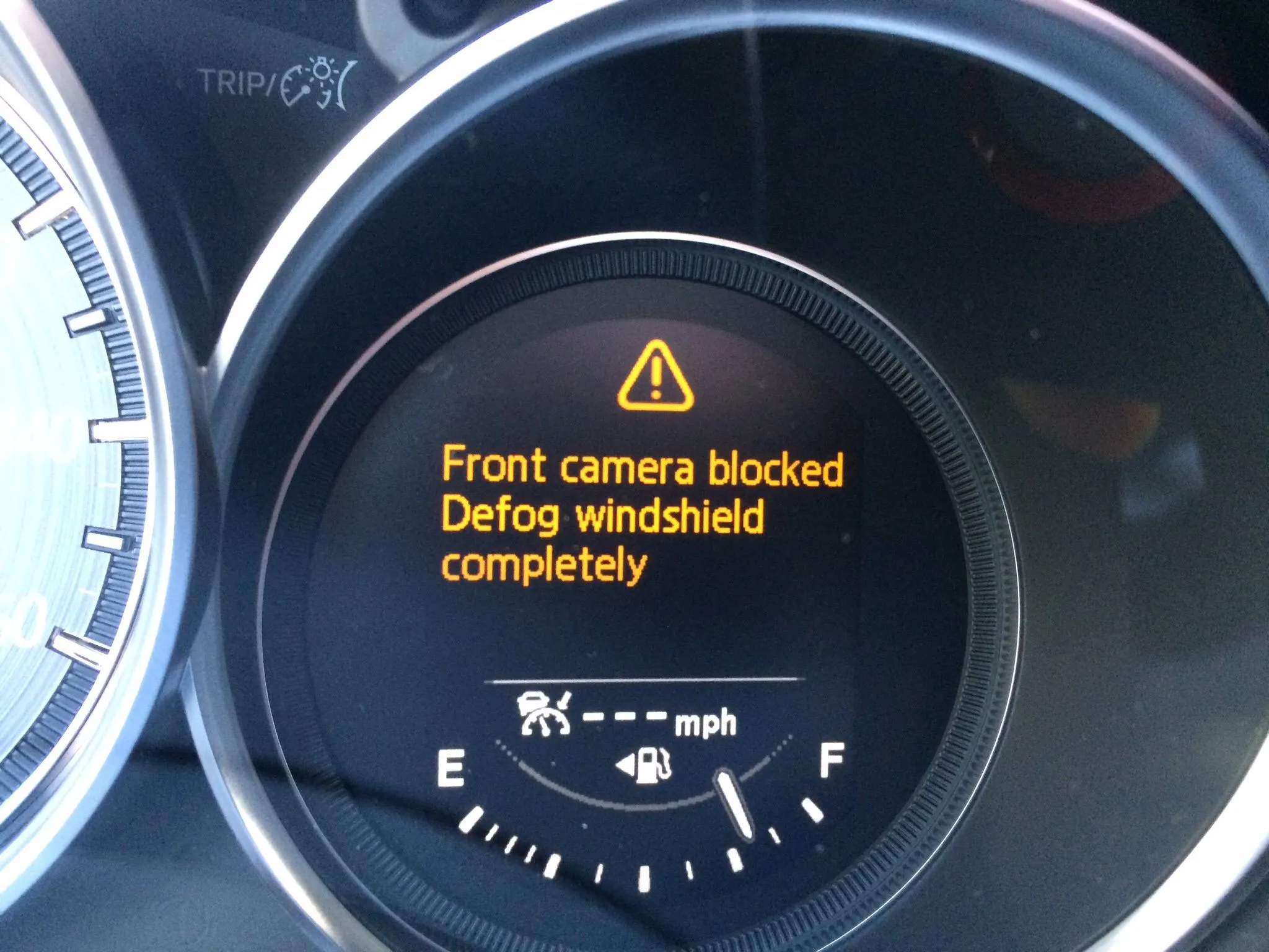 Malfunction Of The Front Radar Sensor System In Mazda 3,, 47 OFF