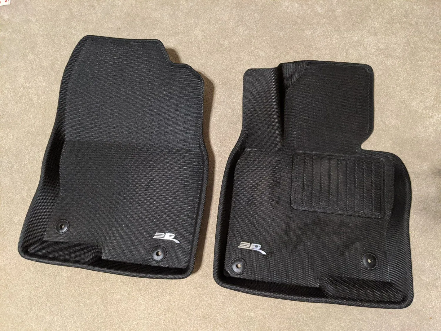 2017-2020 CX-5 3D MAXpider L1MZ05811509 Black Weather Floor Mats Front Row