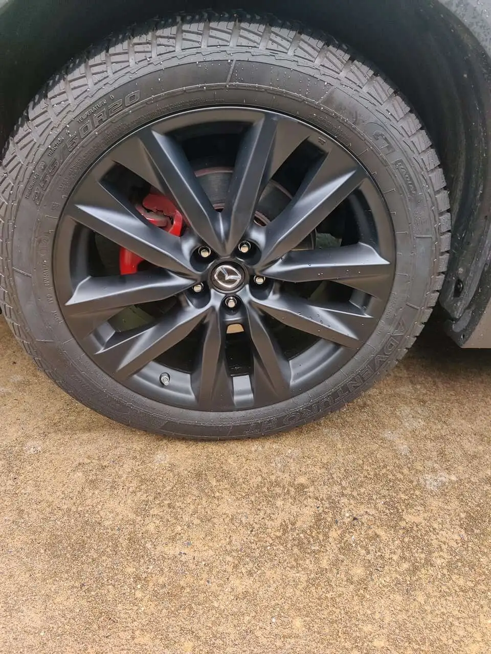 Black powder coated 20 inch wheels - New coat