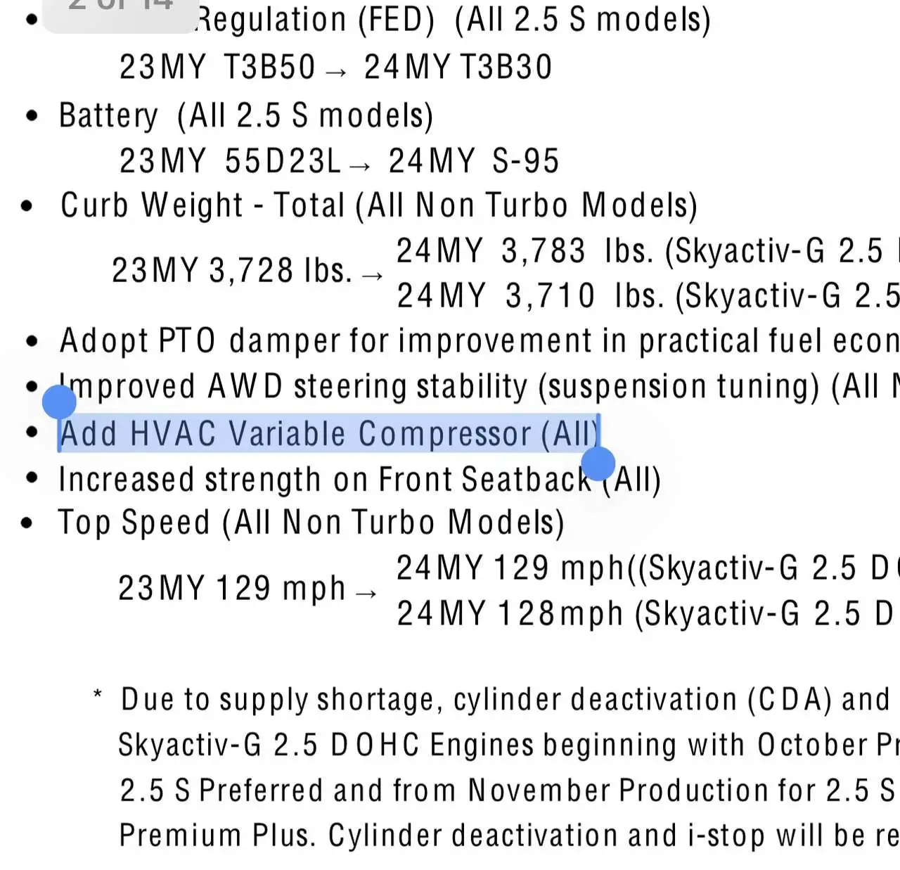 2016 CX5 AC compressor cycles every 5 seconds? Mazdas247