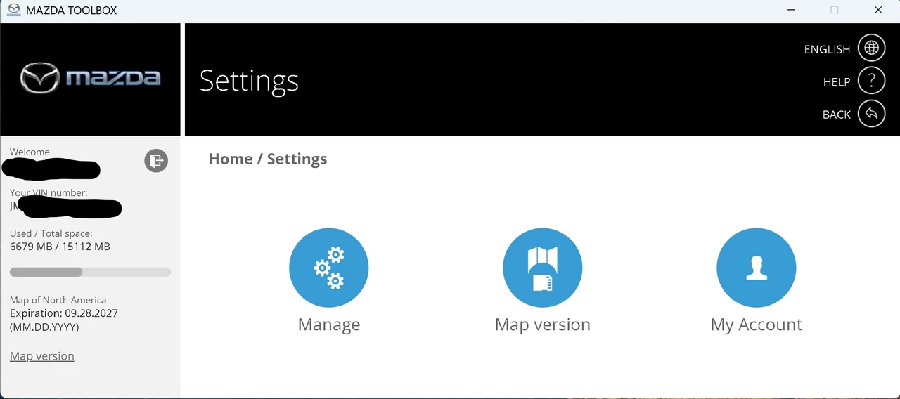 Mazda toolbox settings menu.webp