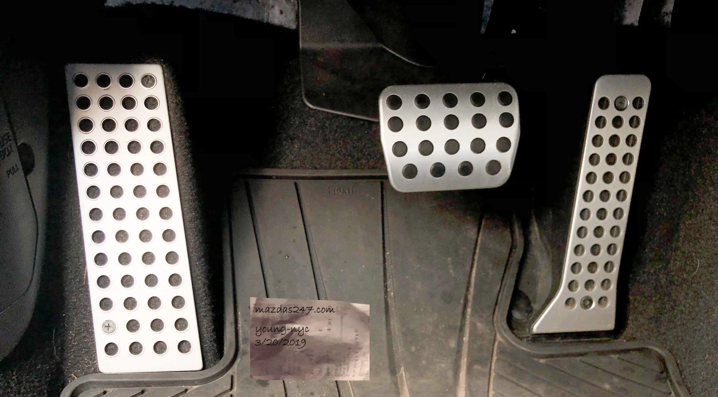 Genuine Mazda Aluminum sport pedals