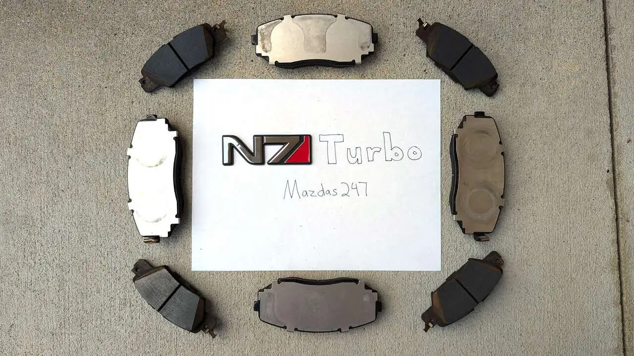 Low-mile brake pads from 2023 CX-5 Turbo