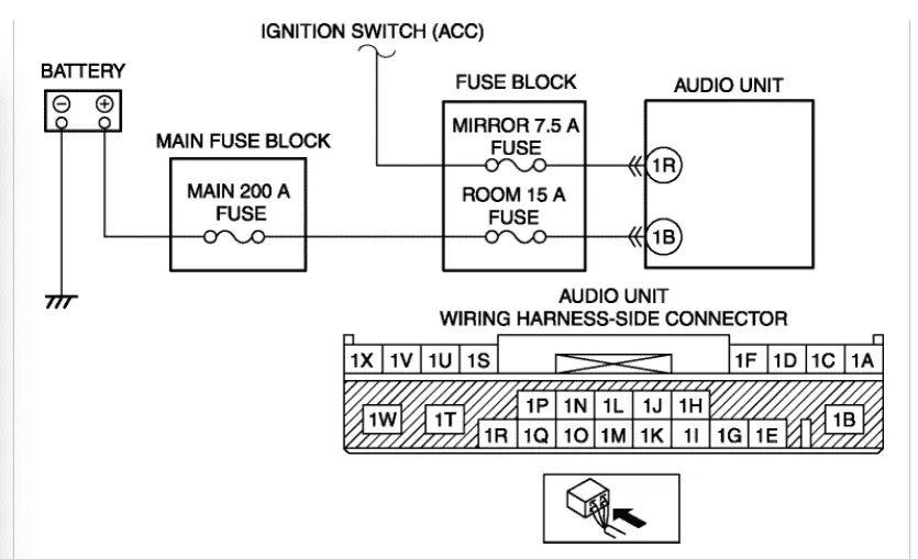2012 Mazda2 OEM Radio pinout / schematic / wiring diagram requested