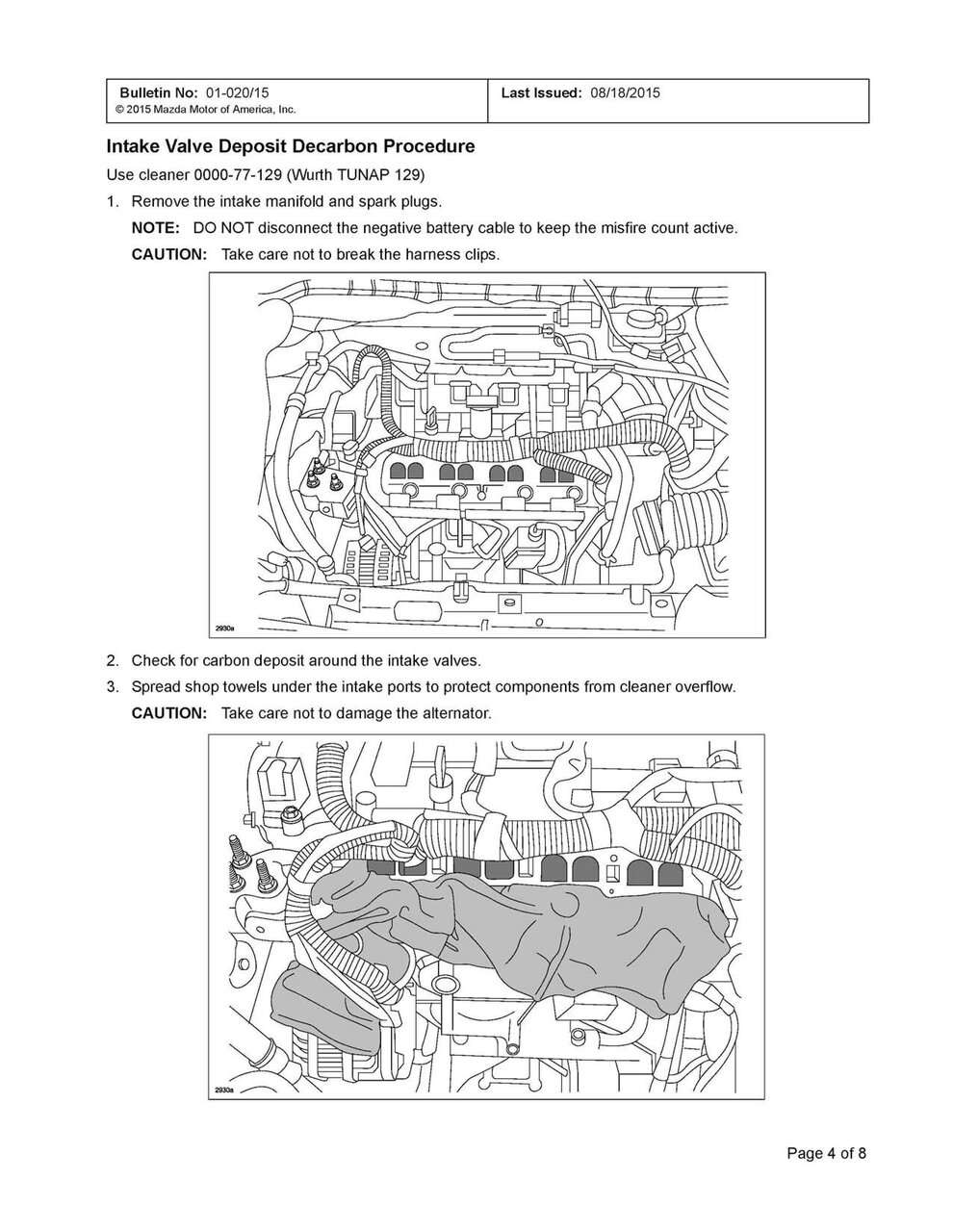 Intake valve cleaning | Mazdas247