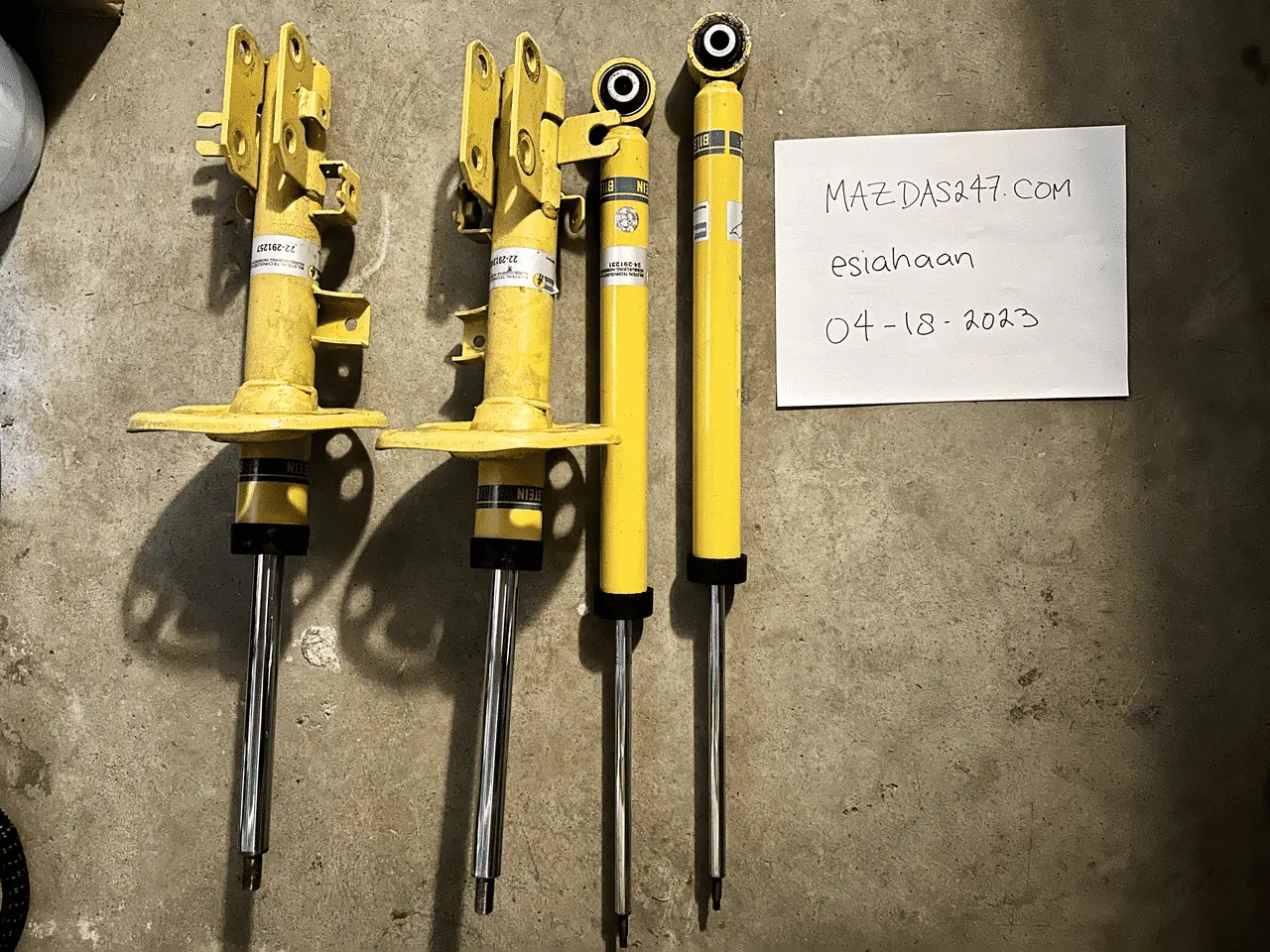 Bilstein B6 strut with H&R Sport Springs for Mazda CX-5 (Front & Rear set)