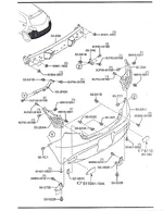 2011-12 Mazda 2 Rear Bumper Schematic.webp