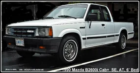 90 Mazda B2600i Cab+,AT,6'Bed, Whitewalls 8-19-15 LF.webp