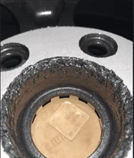 3) mazda wheel deeply gouged by sandblast.webp