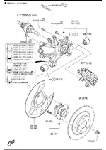 Mazda Steering knuckle diagram.webp