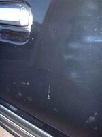 1984 Ford Mustang - BEFORE polishing hazy and faded door panel.jpg