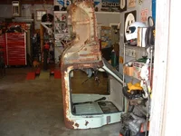 Mazda 1200 cab in shop.webp