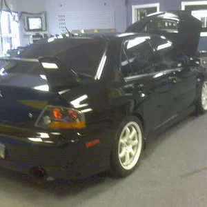 EVO At the Tint shop!.JPG