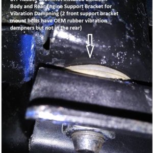 P5 Rear Engine Support Bracket DIY Rubber Vibration Dampner Installed.jpg