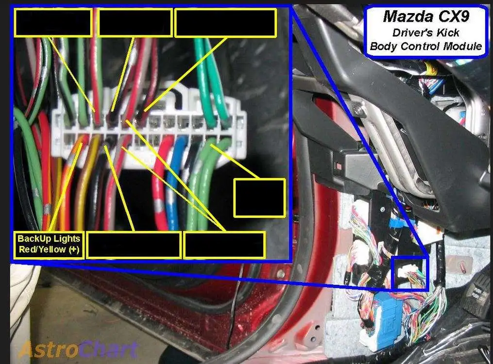2011 Mazda CX-9 Reverse Power from BackUP Lights.JPG