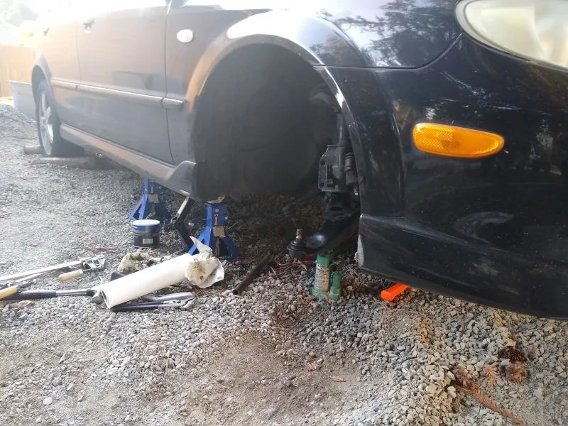 car jacked up.JPG