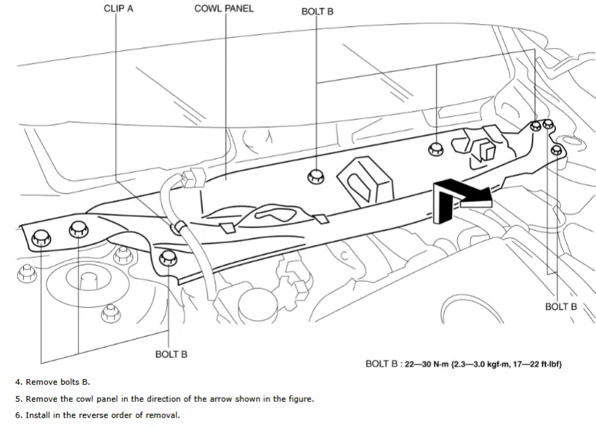 Cowl Bolts -- 2016 Mazda CX-5.webp