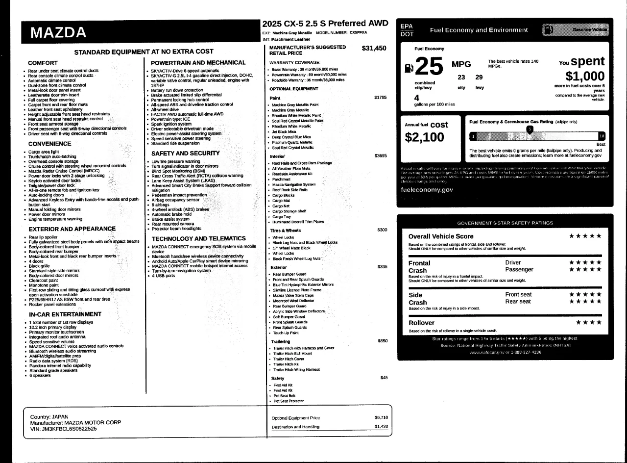 Mazda CX5 window sticker.webp