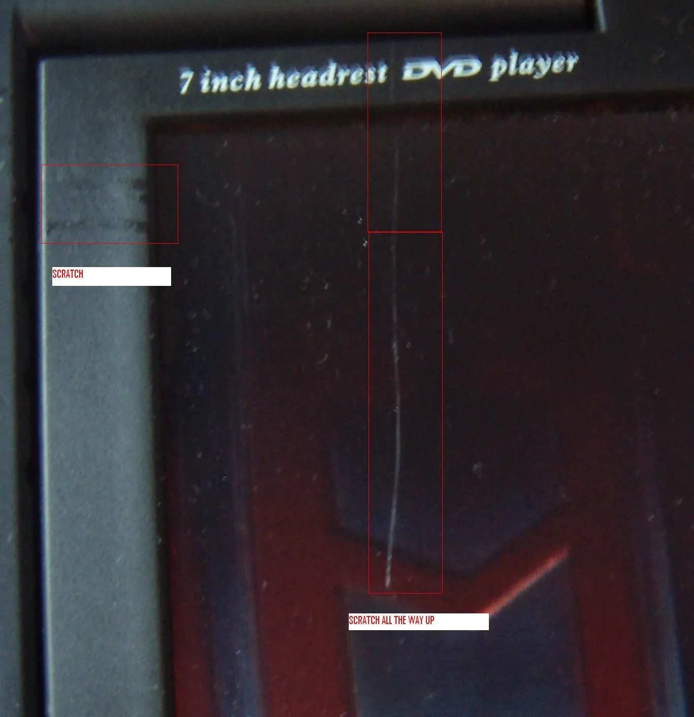 Scratch LH and upper LH bezel dmage.JPG