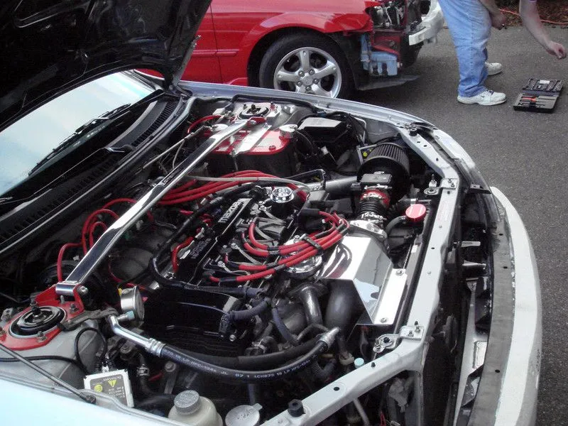 Mazda_Protege_Meet_Nov_2006 under the hood.jpg