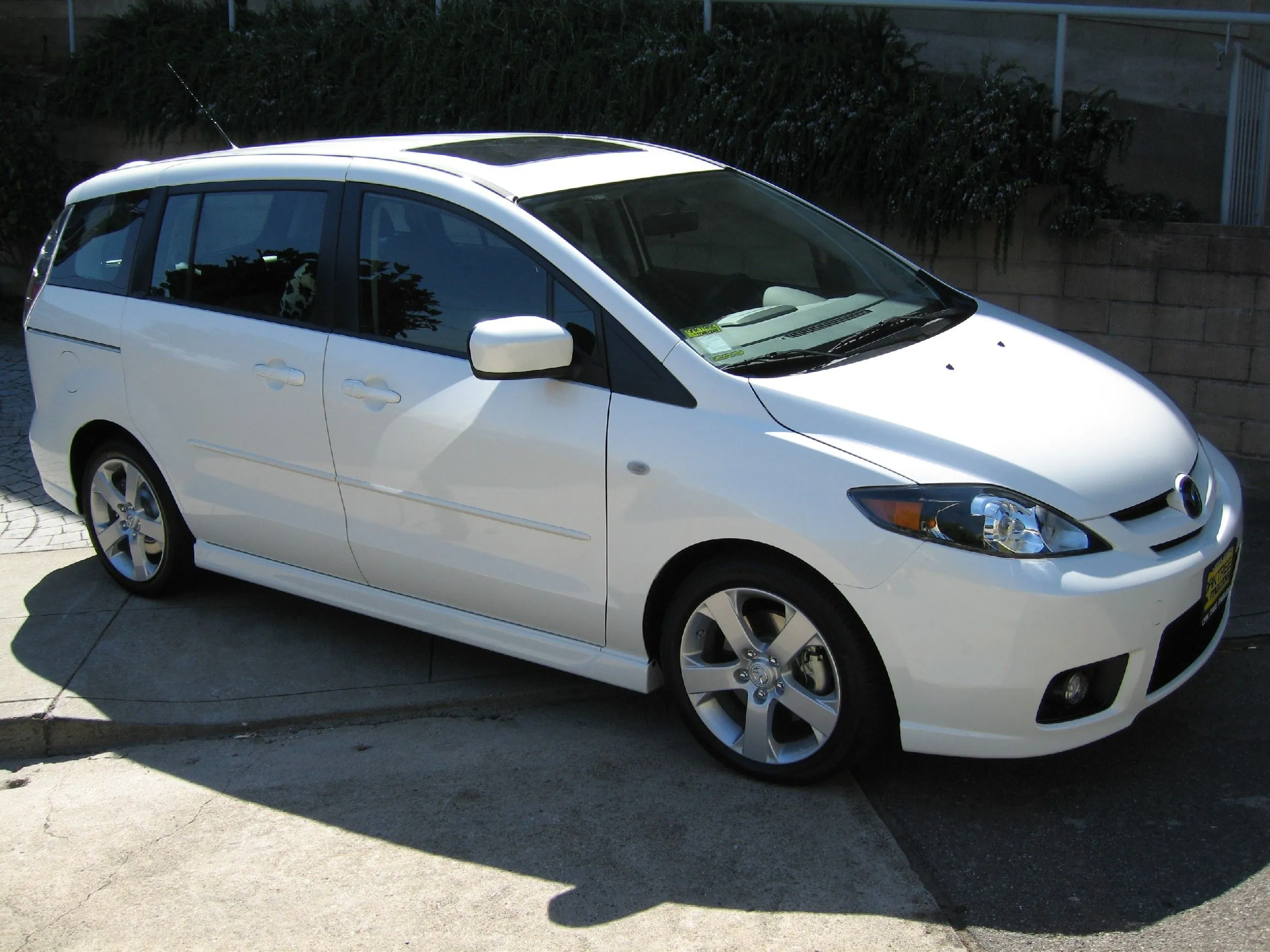 White mazda..JPG