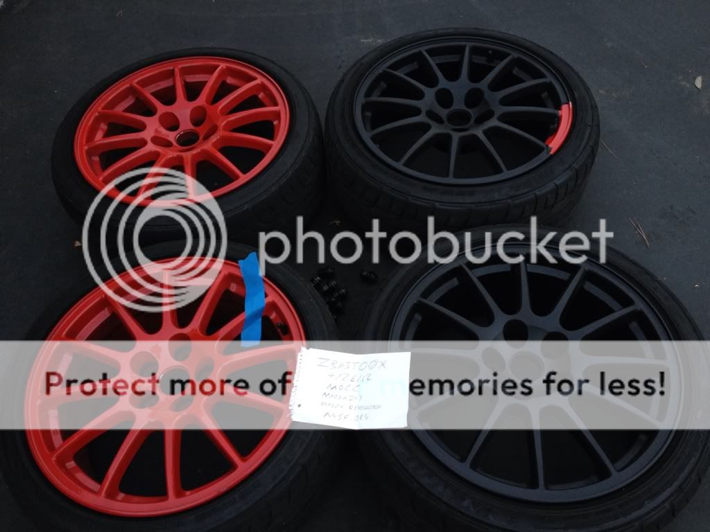 Evo x wheels tires+ lugs