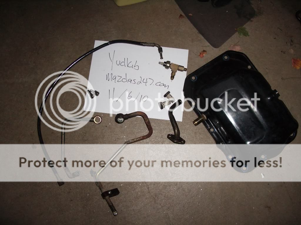 Complete turbo line setup - oil, water, tapped oil pan.