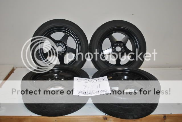 FS: 16"x7" 5 x 114.3 Black Rota Slip Streams +45 offset