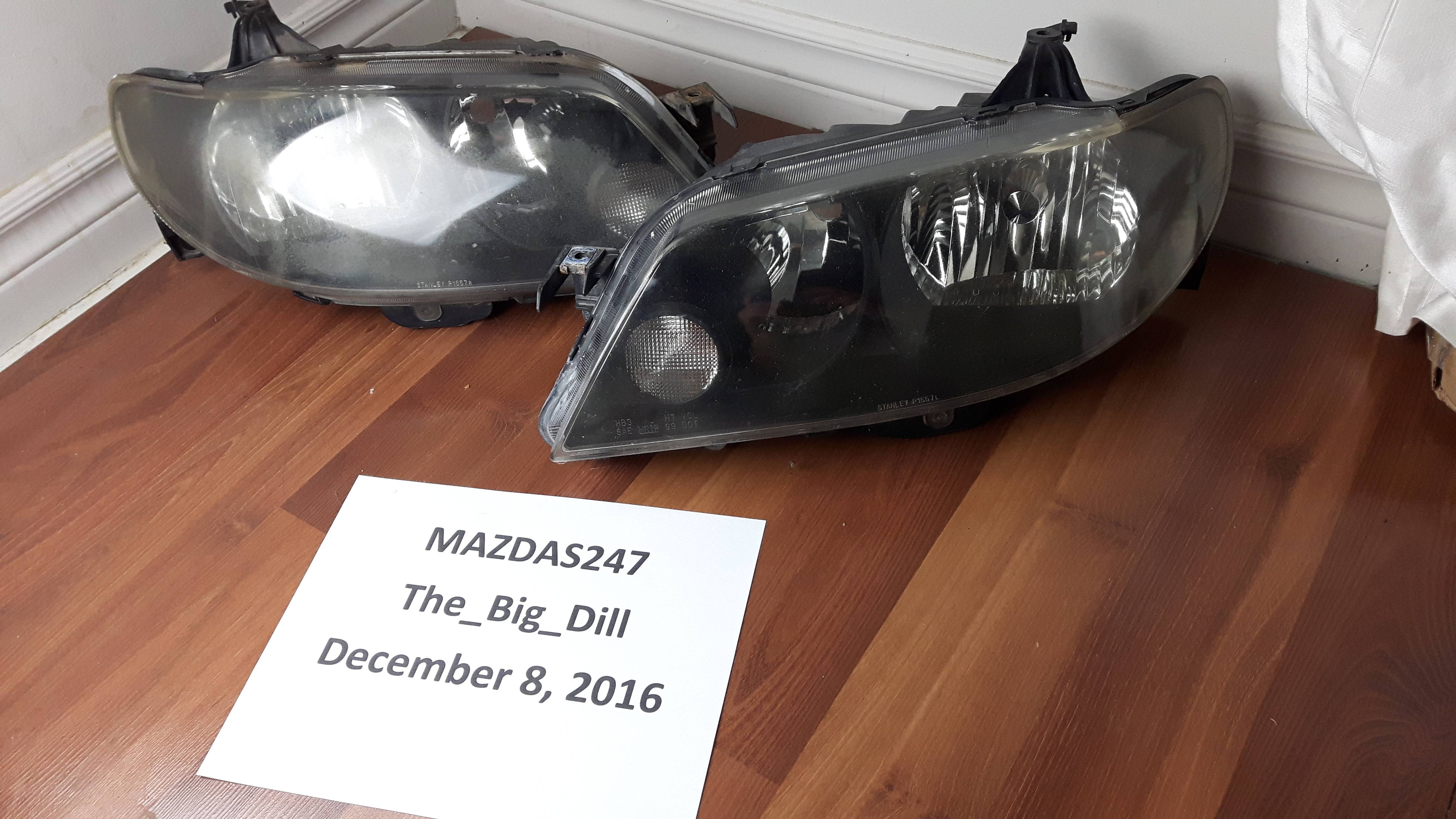 Canadian black headlights, JDM hatch tail lights
