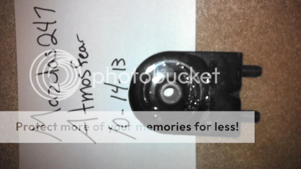 New Protege 95A filled front motor mount