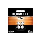 Duracell 76A 1.5V Batteries, 4 Count (Pack of 1), 76A 1.5 Volt Battery, Equivalent to LR44, A76, & AG13, Long-lasting for Watches, Alarms, Calculators & More Duracell 76A 1.5V Batteries, 4 Count (Pack of 1), 76A 1.5 Volt Battery, Equivalent to LR44, A76, & AG13, Long-lasting for Watches, Alarms, Calculators & More
