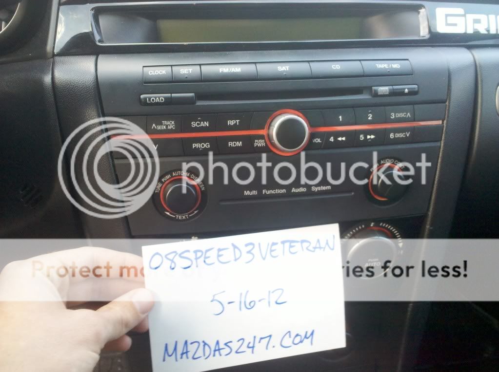 Non-Bose Factory Head Unit (Non-Piano Black)