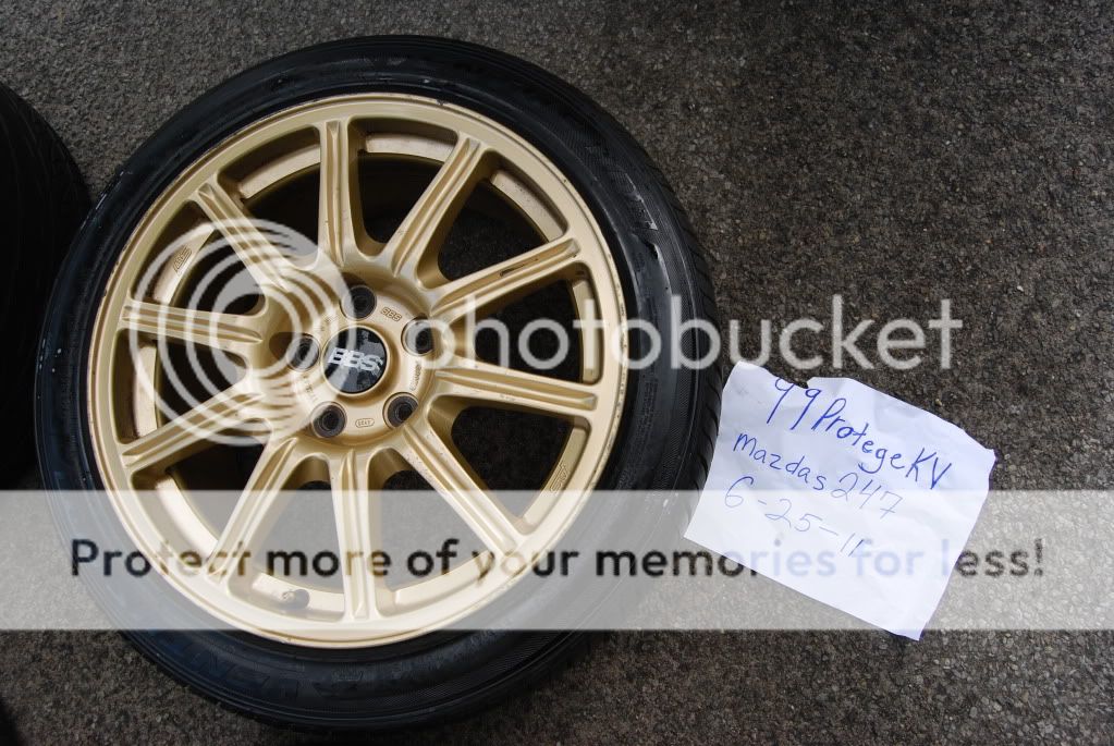 FT/FS: Gold STI BBS Rims & Tires