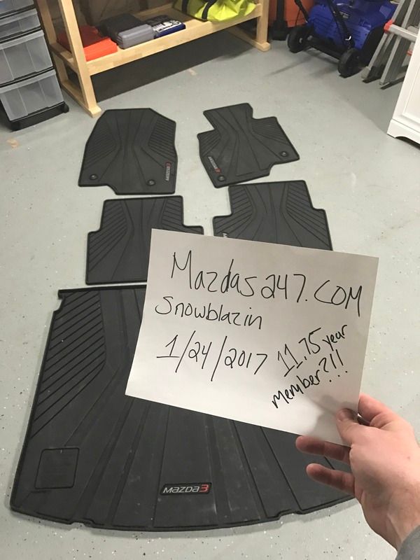 FS: 2014-2016 Mazda3 All Weather Mats plus tray for hatch!