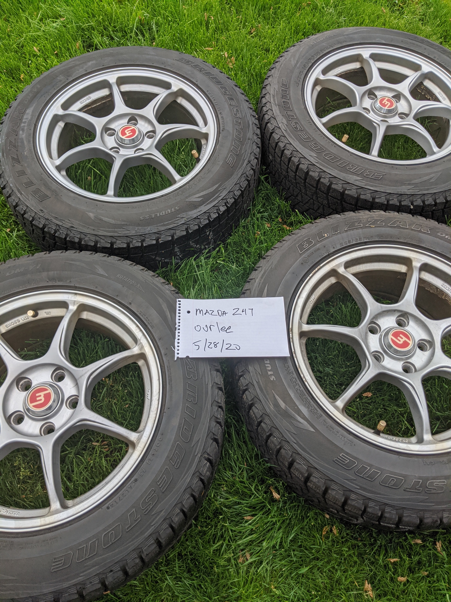 Enkei Fujins with Bridgestone snow tires