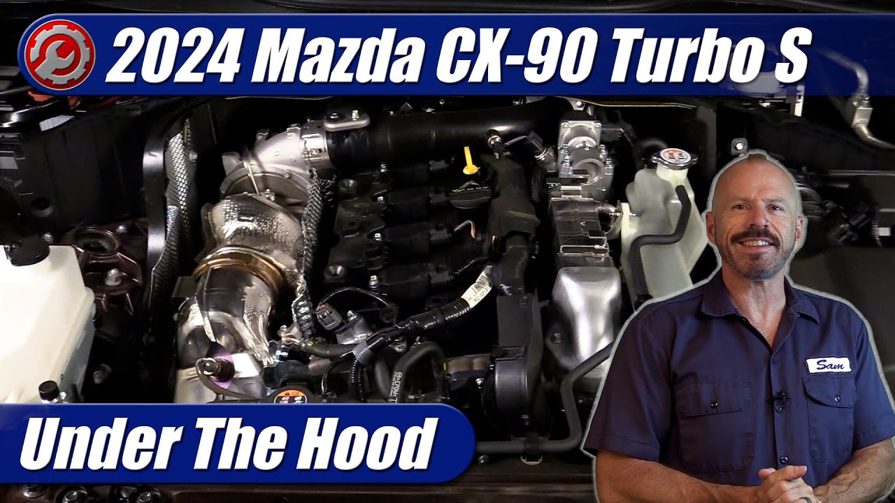 CX90 Engine and tour under the hood Mazdas247