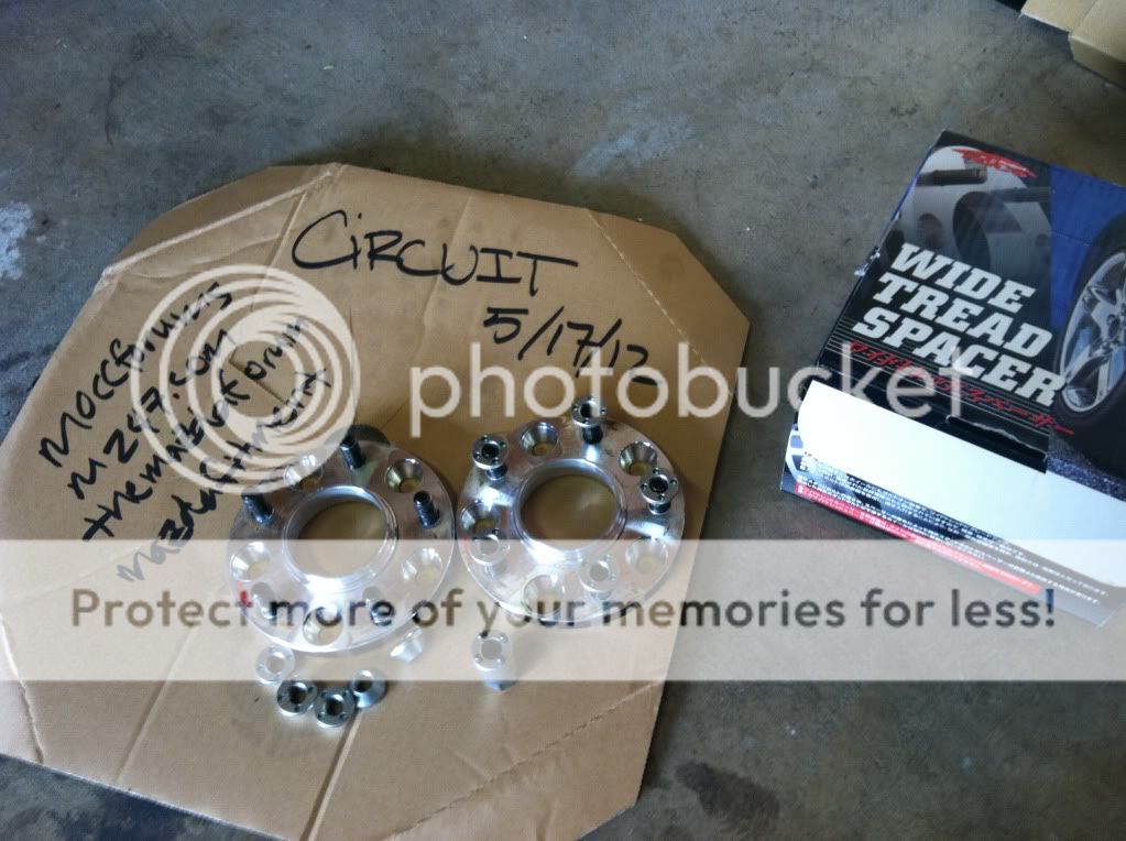 FS: 10 & 15mm bolt-on spacers