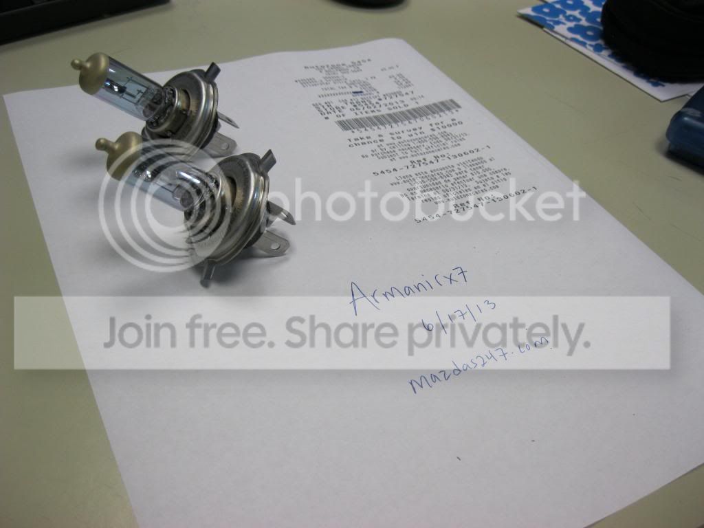 New (out of the package) Syvania SilverStar Low Beam Bulbs for 2002-2003 Protege