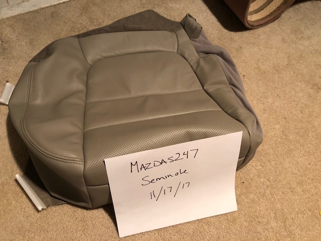 2013 - 2015 CX-5 OEM Leather Rear Passenger Seat Bottom Cover
