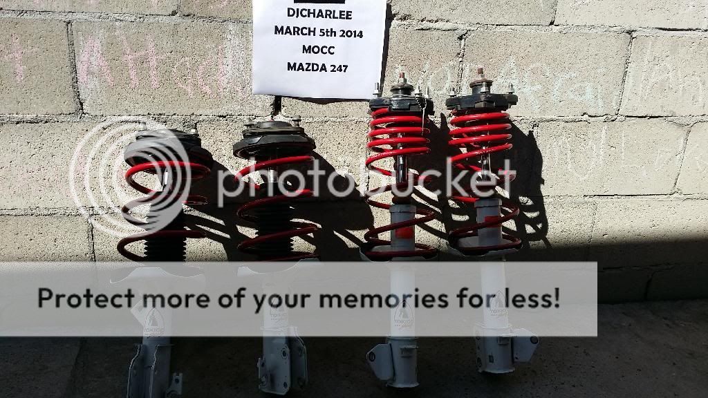 Tokico Illumina shocks and matching springs for protege/MSP