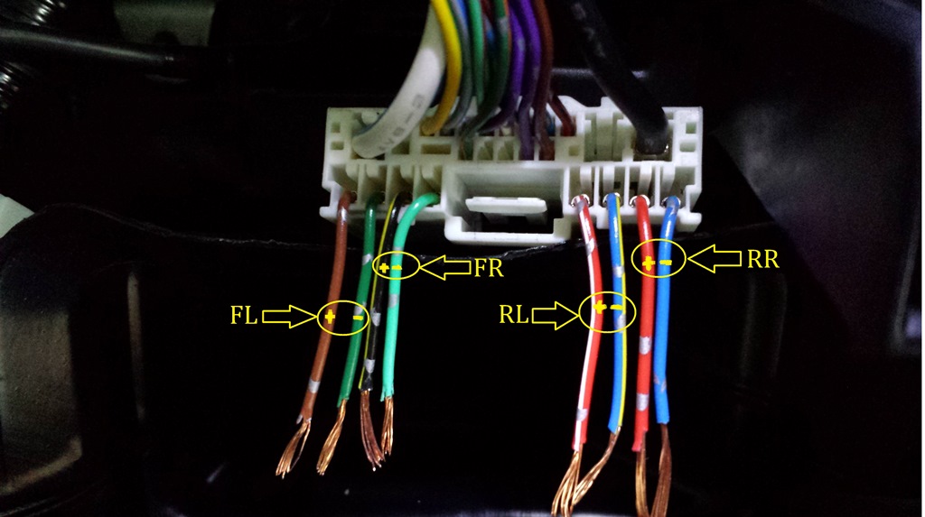 Audio Wire diagram for OEM Head Unit Mazda 6 2014 | Mazdas247