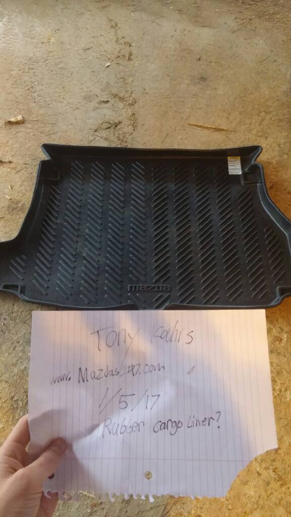 Protege5 rubber cargo liner/cover