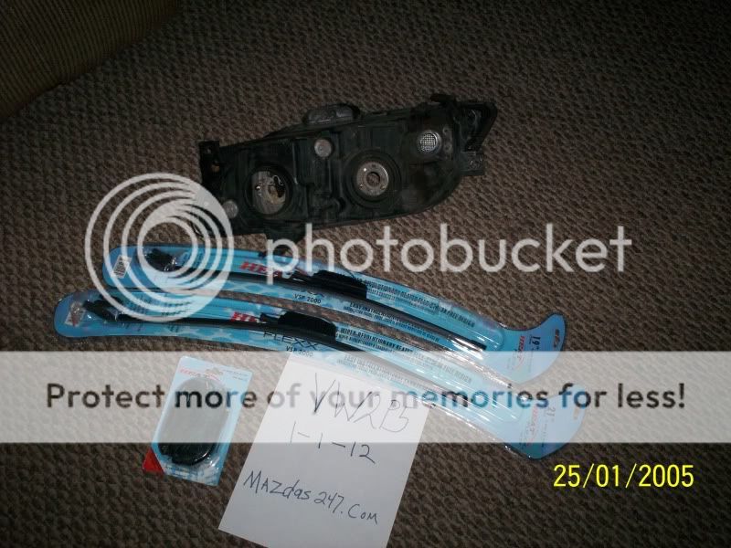F.S. Heated wiper blades, and any part needed of this passanger side headlight,